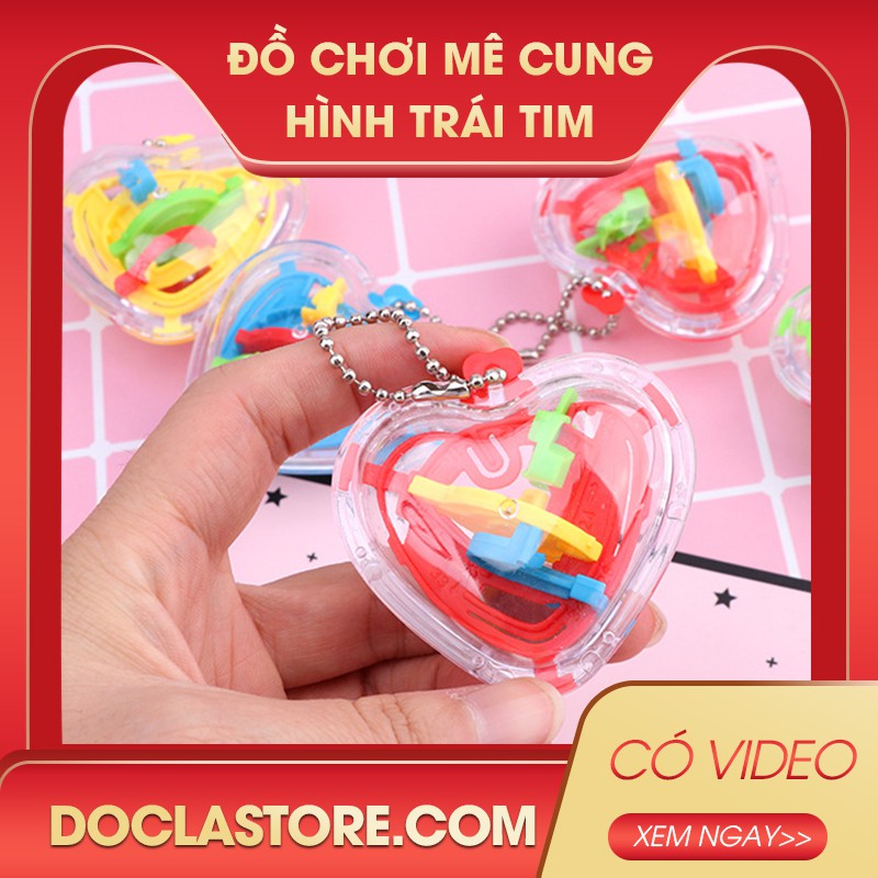 Đồ chơi trẻ em cho bé gái và bé trai thông minh từ 1 2 3 4 5 6 tuổi - Bóng mê cung hình trái tim