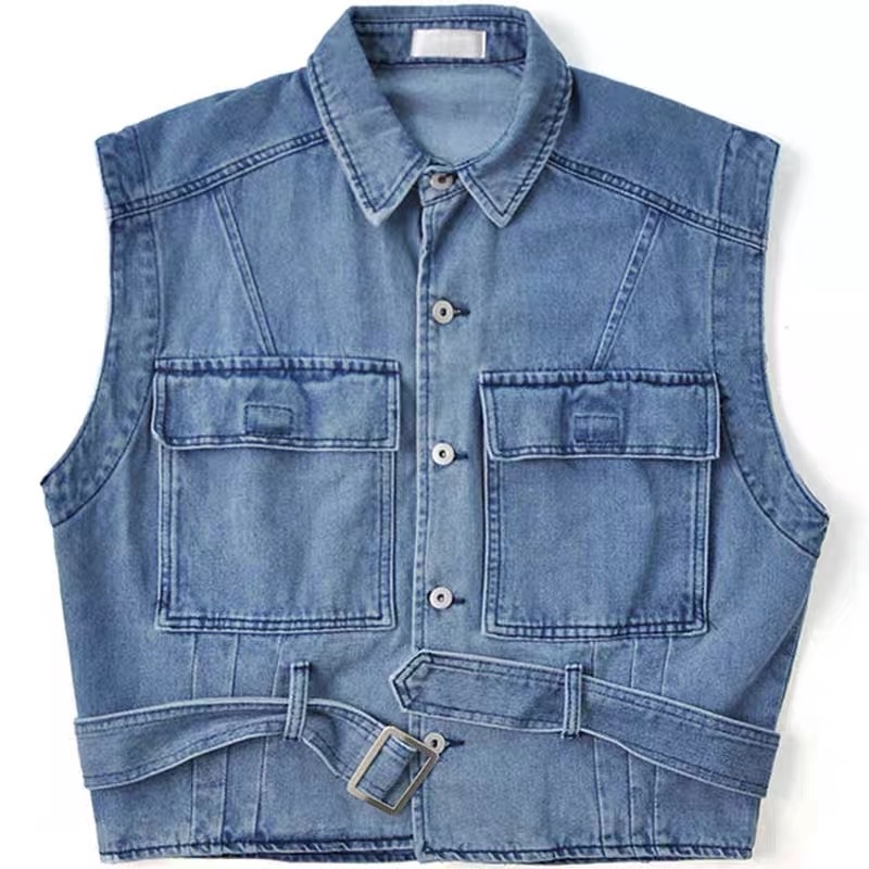 Áo Gile Denim - Áo Gile Bò Unisex