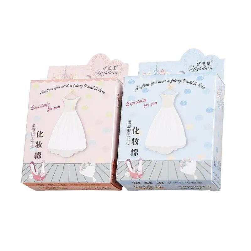 Hộp 40 tờ bông tẩy trang/ đắp toner bằng cotton mềm dùng một lần