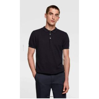 Áo phông có cổ popo zara man new