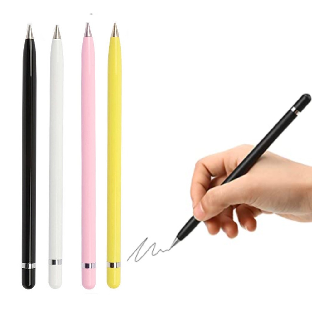 🔸MAGIC🔹 1PC School Supplies Metal Inkless Pen Creative Pencil Signing Pen Erasable Durable Home Office Black Color Ink-free/Multicolor