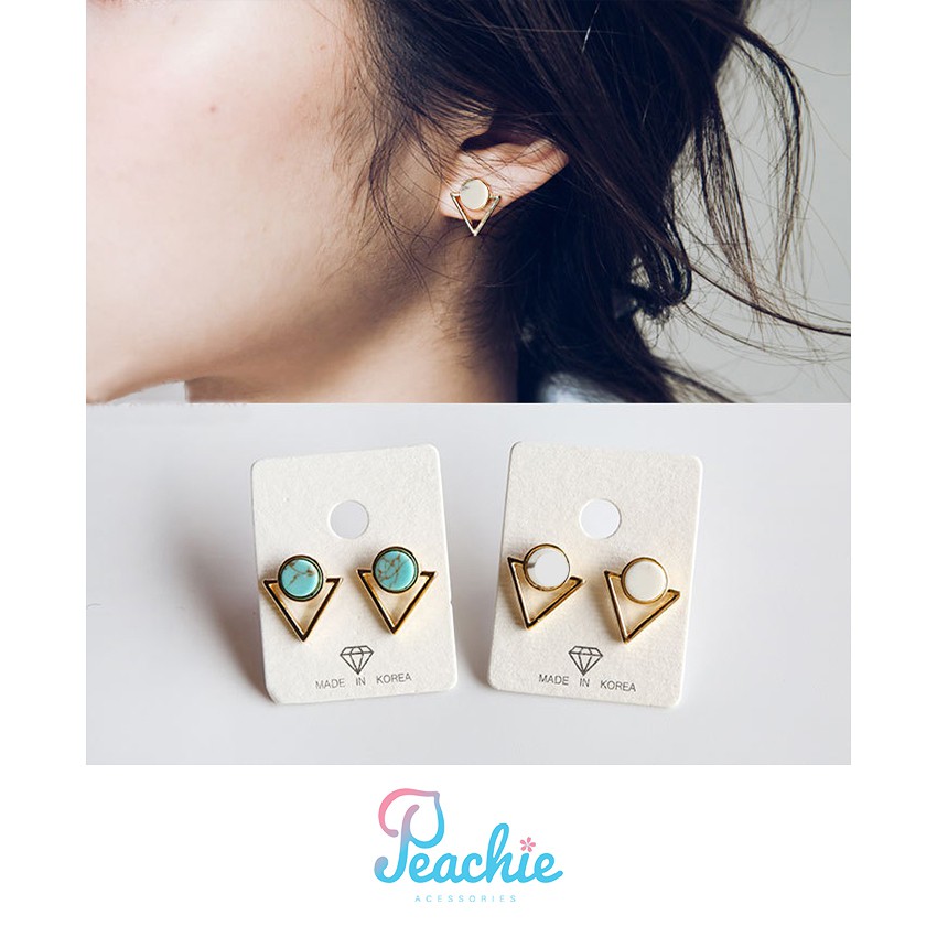 Khuyên tai bạc Peachie [CHÍNH HÃNG] mã 092