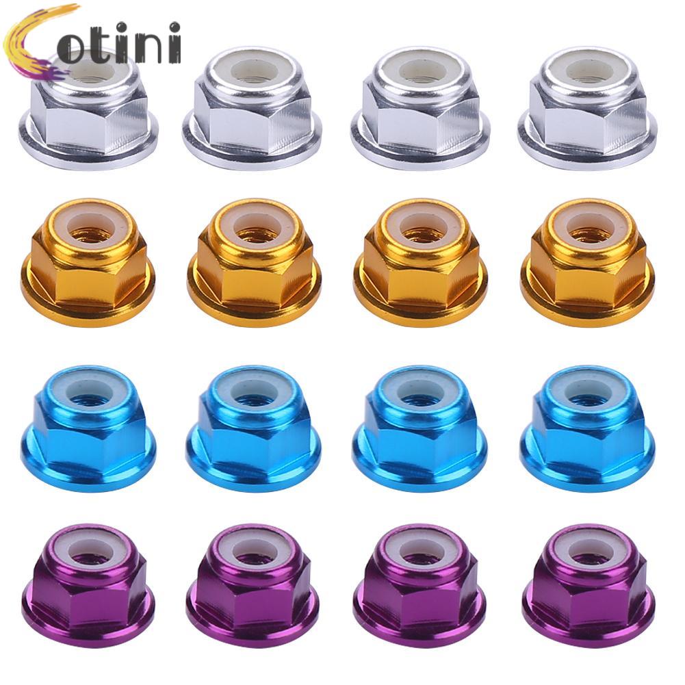 Bộ 4 đai ốc khóa bánh xe nhôm cho xe mô hình điều khiển từ xa Axial SCX10 tỉ lệ 1/10