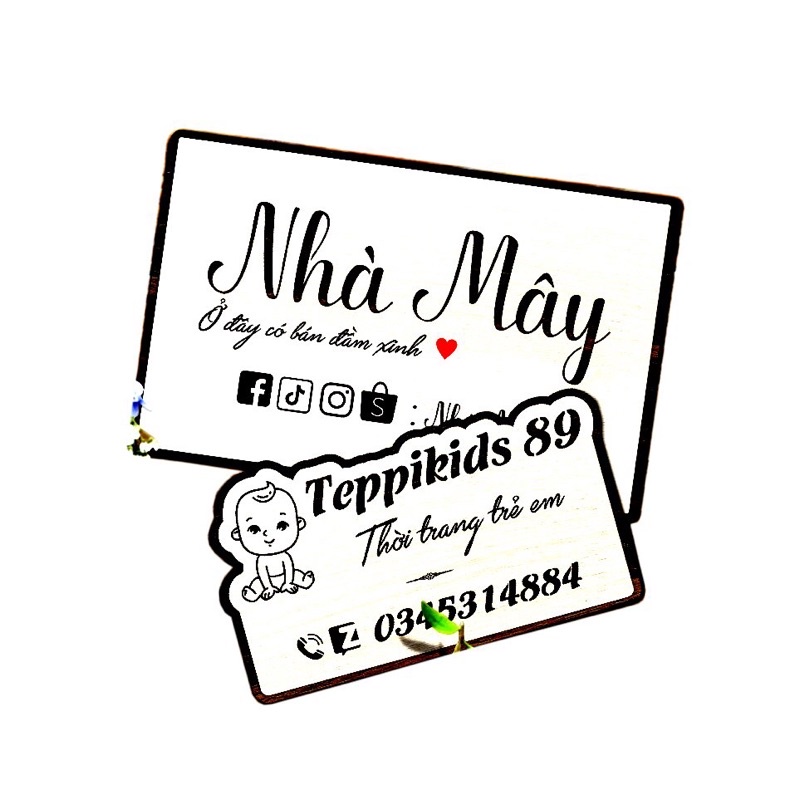 Bảng Gỗ Tên Shop - Bảng Decor - Free thiết kế - Bảng chụp ảnh sản phẩm