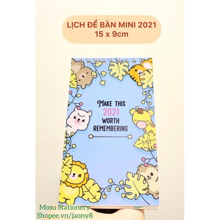 LỊCH ĐỂ BÀN MINI 2021