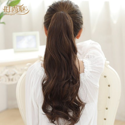 Tóc giả cao cấp [HÌNH THẬT+VIDEO] BUỘC XOĂN SÓNG DÀI SỈ 35K Tóc giả đẹp