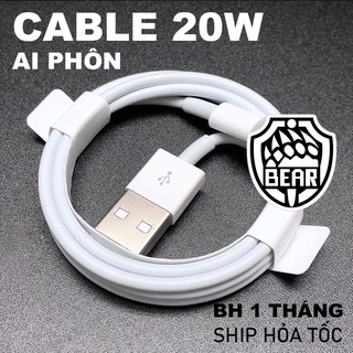Dây sạc ai phôn 20w - hàng loại tốt, sạc không nóng máy