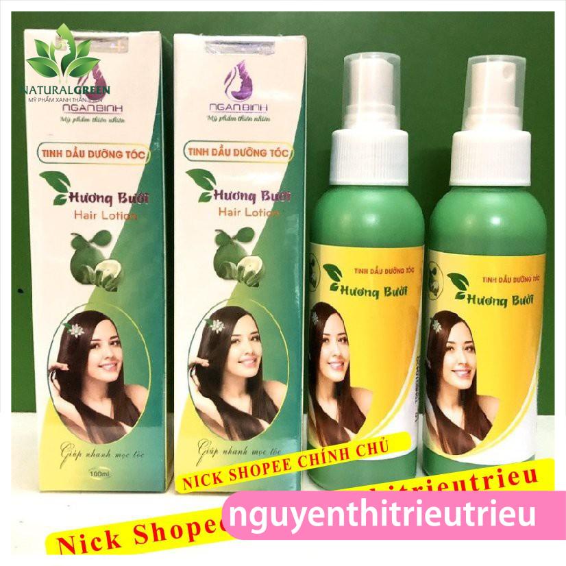 (CAO CẤP) Tinh Dầu Bưởi NGÂN BÌNH Kích MỌC TÓC dày dài, Ngăn RỤNG TÓC hói đầu, Hair Lotion Dạng Xịt Dưỡng mềm mượt