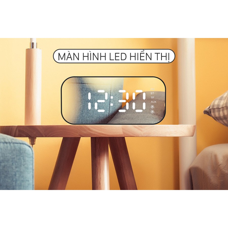 Loa Bluetooth Havit M3 - Loa Không Dây Kết Hợp Đồng Hồ LED Báo Thức - Hàng Chính Hãng