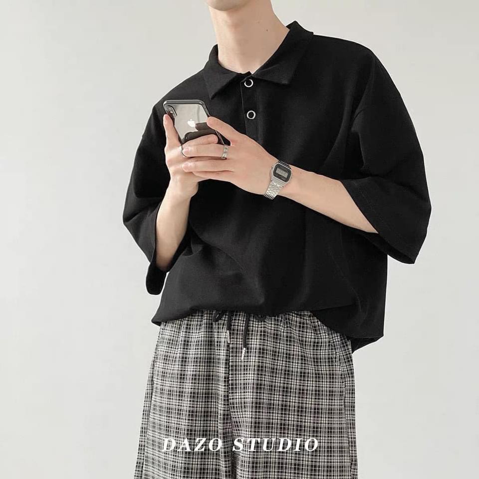 Áo Polo Oversize Dazi,JACKLANE , Áo polo cộc tay Unisex Jack Lane | BigBuy360 - bigbuy360.vn