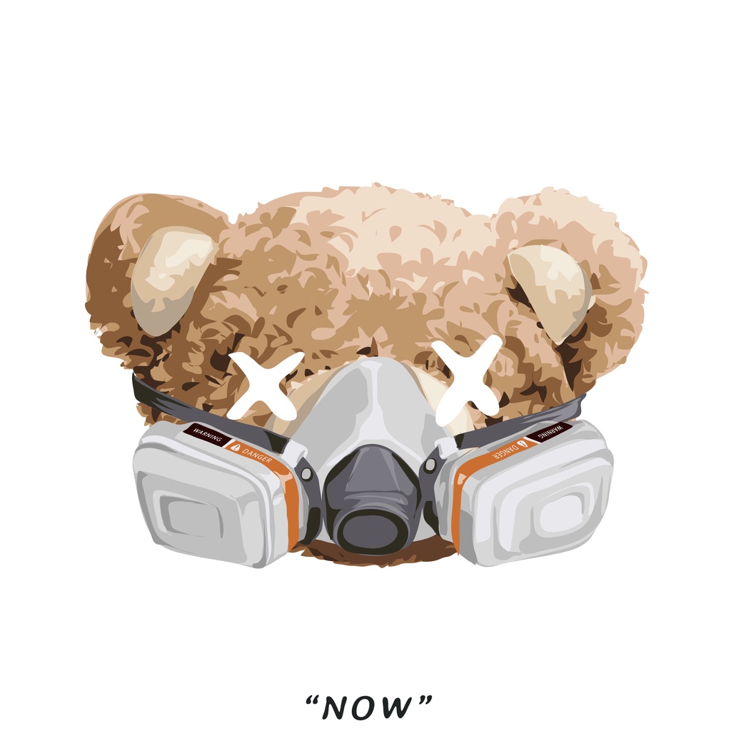 - Hình Gấu Teddy TD40 in bằng bàn ủi, bàn là