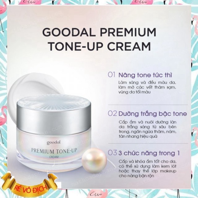 Kem Dưỡng Trắng Da Goodal Premium Snail Tone-Up Cream 30ml hàng mới về [Free Ship]