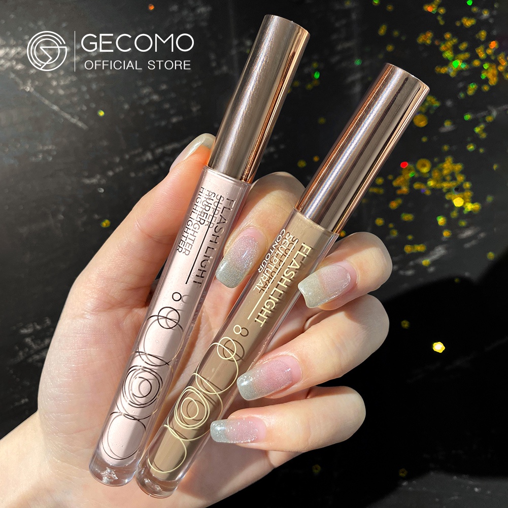 GECOMO Highlight Shadow Pen Làm sáng màu da Đường viền mờ tự nhiên | BigBuy360 - bigbuy360.vn