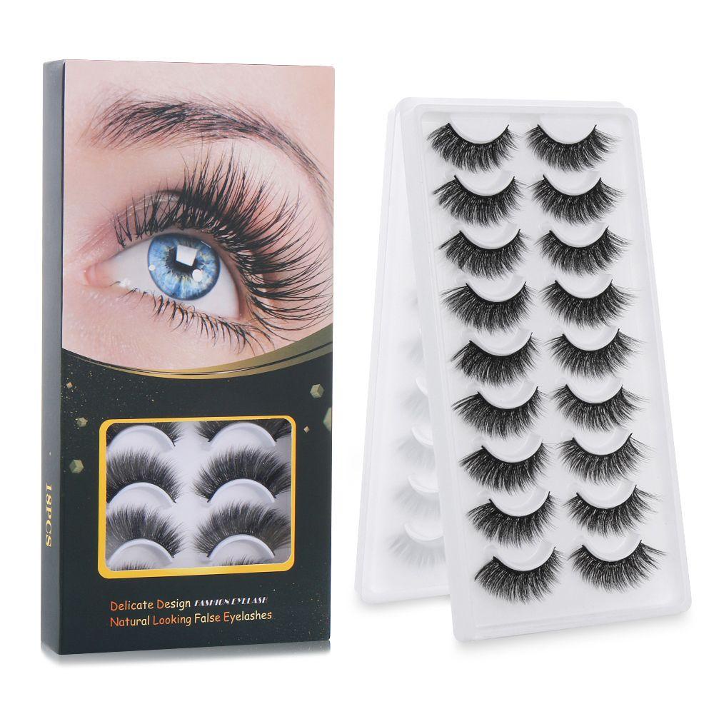 Bộ 18 Cặp Lông Mi Giả Nối Dài Tự Nhiên Tái Sử Dụng Linh Hoạt XIANTIN SKONHED