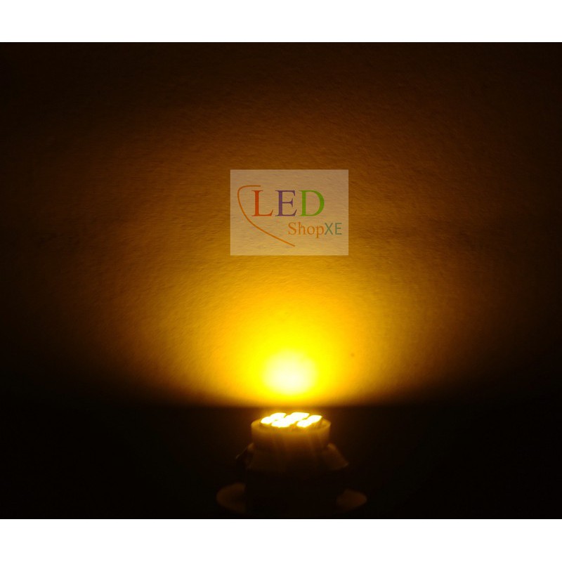 Bộ led demi xinhan chân T10 8SMD - Bộ 7 bóng 7 màu