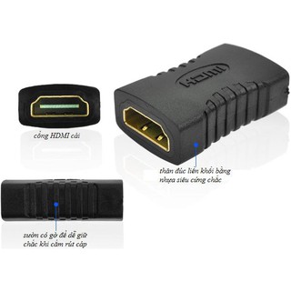 Đầu nối dài cáp HDMI 2 đầu âm