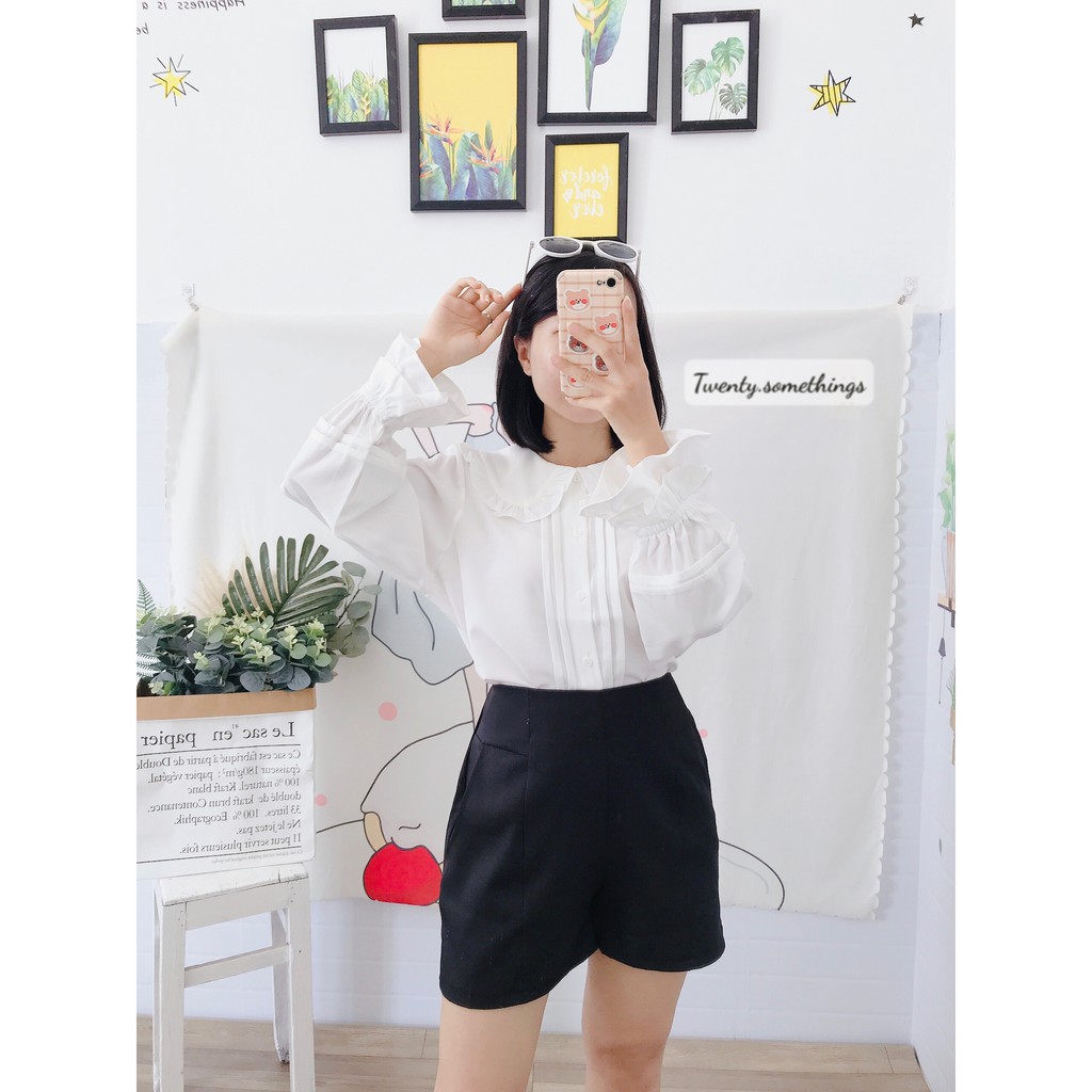QUẦN SHORTS KHÓA KÉO SAU TÔN DÁNG (ảnh thật/sẵn/video)