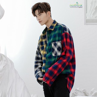 ÁO SƠ MI FLANNEL PHỐI MÀU