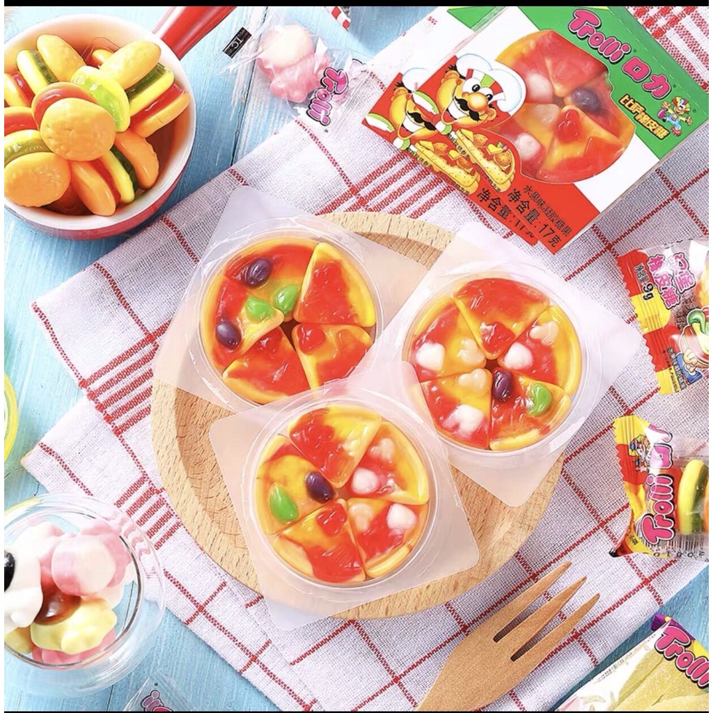 [LẺ 1 MIẾNG] Kẹo Dẻo TROLLI Pizza 15.5G Đức Ăn Cực Ngon Bé Ăn Là Mê