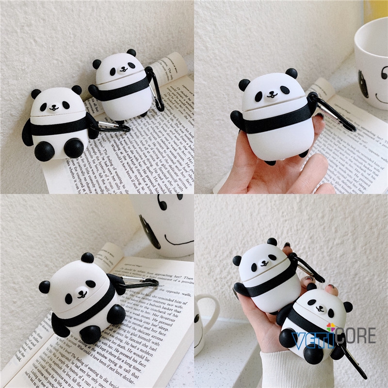 Vỏ Bảo Vệ Hộp Sạc Airpods 1 / 2 Hình Gấu Trúc 3d Xinh Xắn Độc Đáo | BigBuy360 - bigbuy360.vn