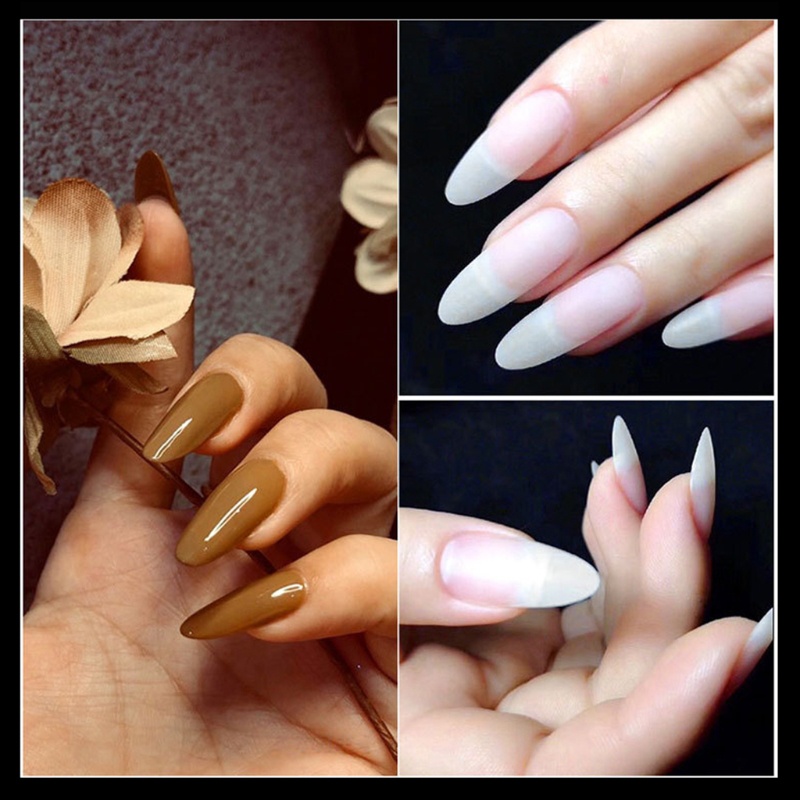 504 Móng Tay Giả Che Phủ Toàn Diện Trong Suốt Dùng Cho Salon / Nhà Ở