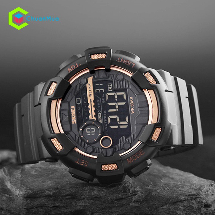 Đồng Hồ Nam SKMEI 1243 Sport Key Time Điện Tử Chống Nước 5ATM Mặt 50mm - DHA509 SK1243 | BigBuy360 - bigbuy360.vn