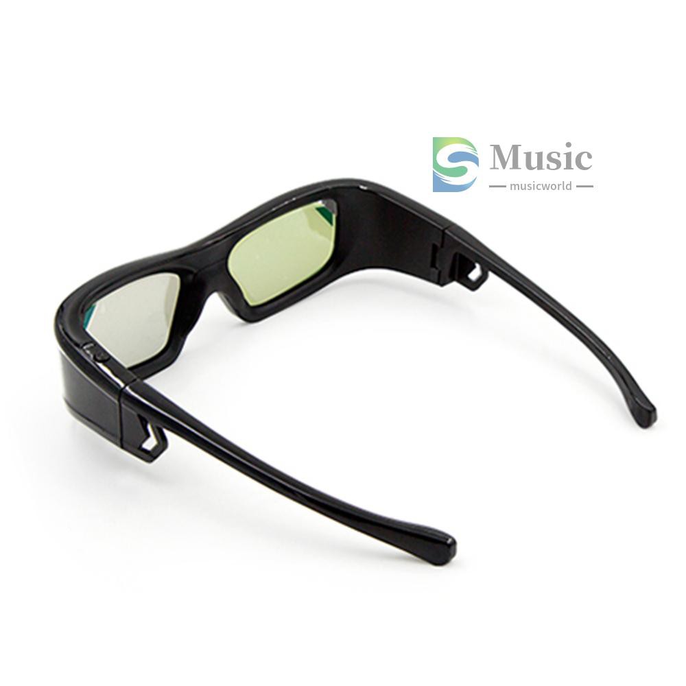 〖MUSIC〗GL410 3D Glasses for Projector Full HD Active DLP Link for Optama Acer BenQ ViewSonic Sharp Dell DLP Link Projectors