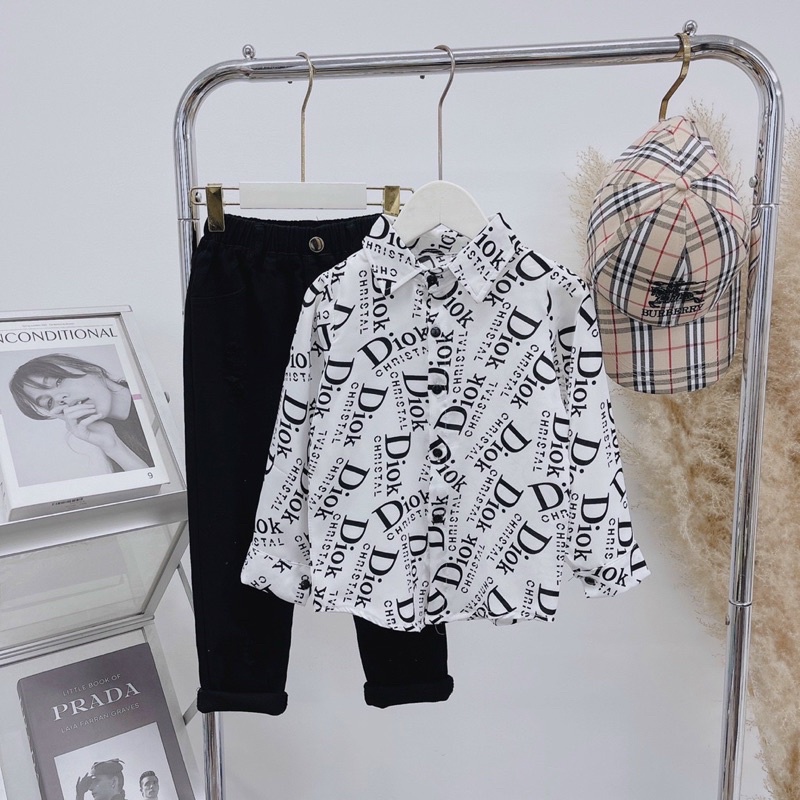 Áo sơ mi lụa siZe đại cho bé trai