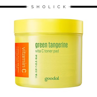 [Hàng mới về] Toner chiết xuất VitaC quýt xanh 140ml dạng bông thấm hiệu GOODAL