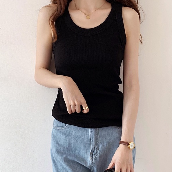 Áo hai dây dệt kim Peppermint 50411 đơn giản dễ phối đồ thời trang mùa hè