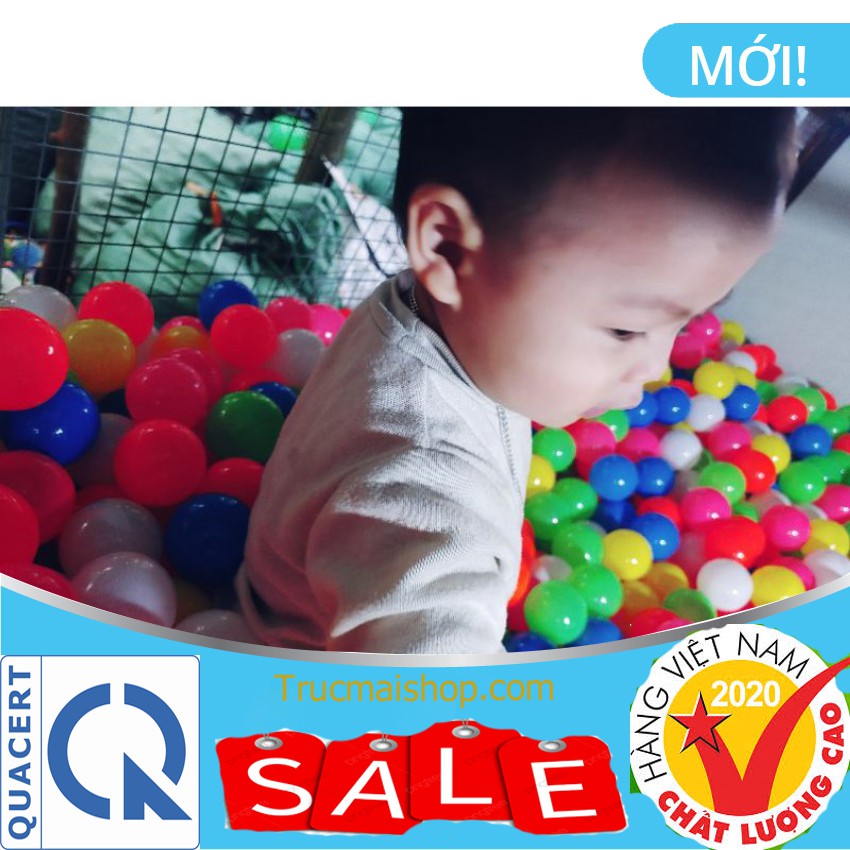 100 BÓNG NHỰA HƠI BÓNG NHỰA VIỆT NAM 5.5CM ( Ảnh video thật)