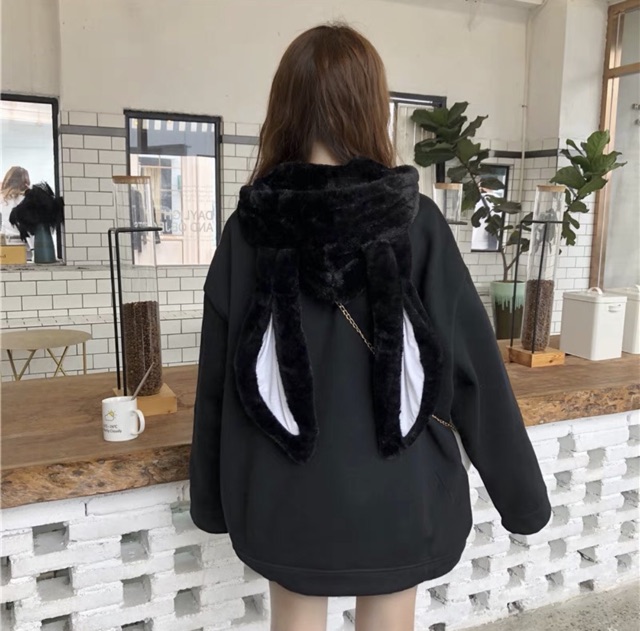Áo hoodie tai thỏ dài Hàn Quốc | BigBuy360 - bigbuy360.vn