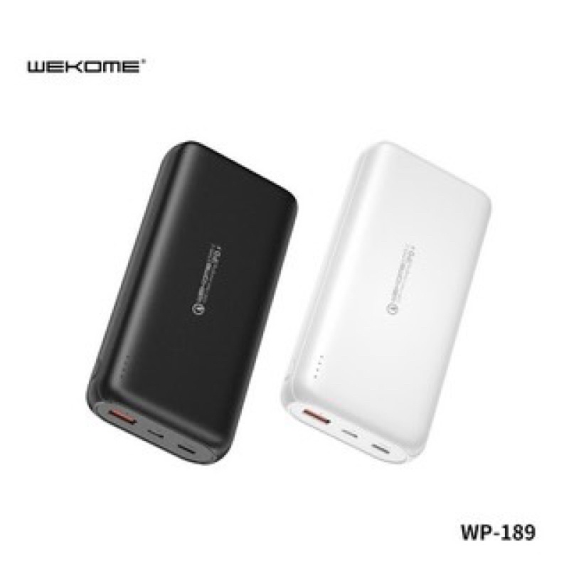 Pin Sạc Dự Phòng Có Hổ Trợ Sạc Nhanh PD 18W Dung Lượng 10.000mAh | 20.000mAh - Hàng Chính Hãng WK Design