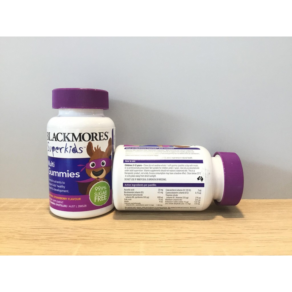 Kẹo Vitamin tổng hợp cho trẻ em Blackmores Superkids Multi 60 viên
