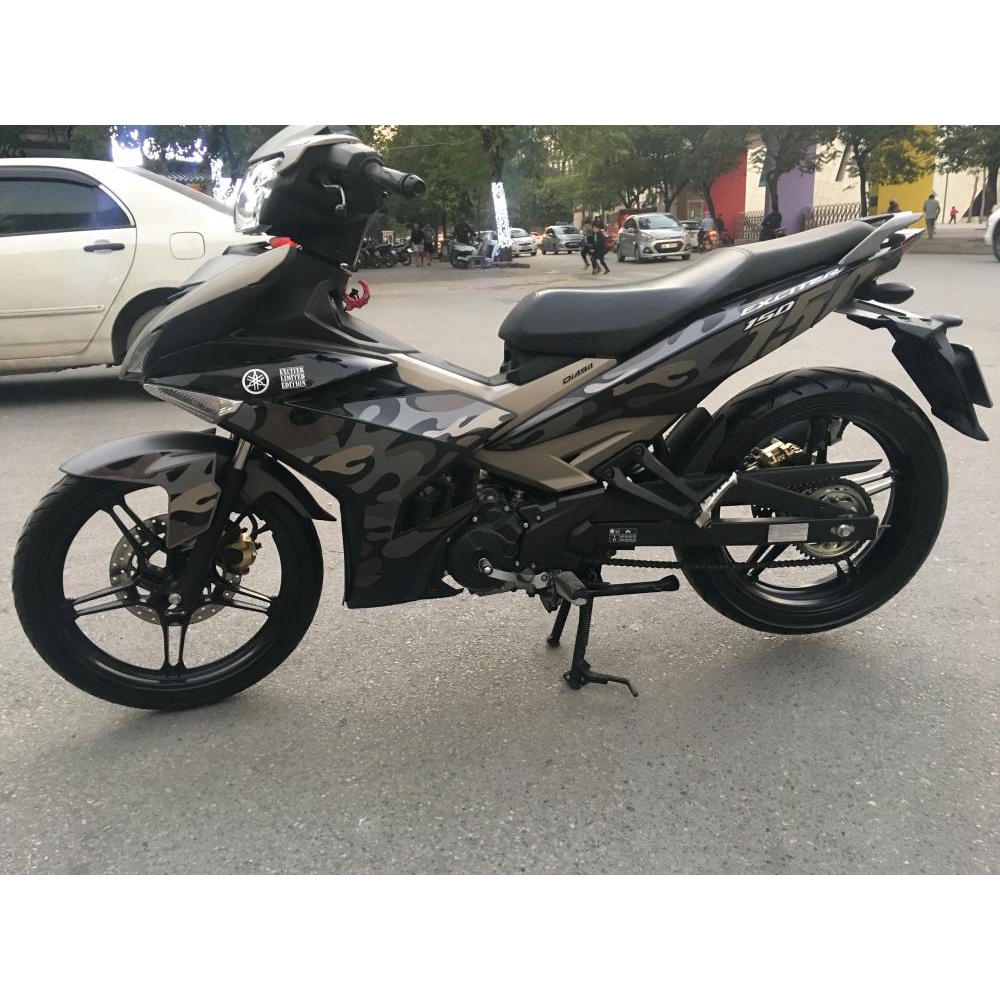 Tem Rời Exciter 150 Camo Dán Xe Đen - Tem Chuẩn Hình