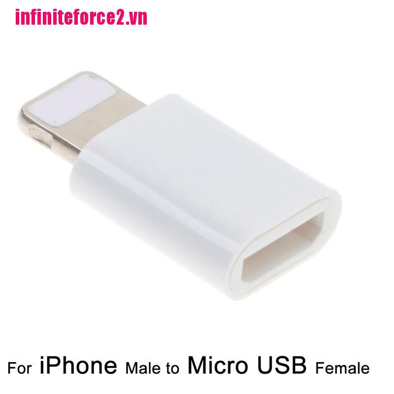 Set 2 đầu chuyển đổi cổng sang cổng Micro Usb tiện dụng cho iPhone