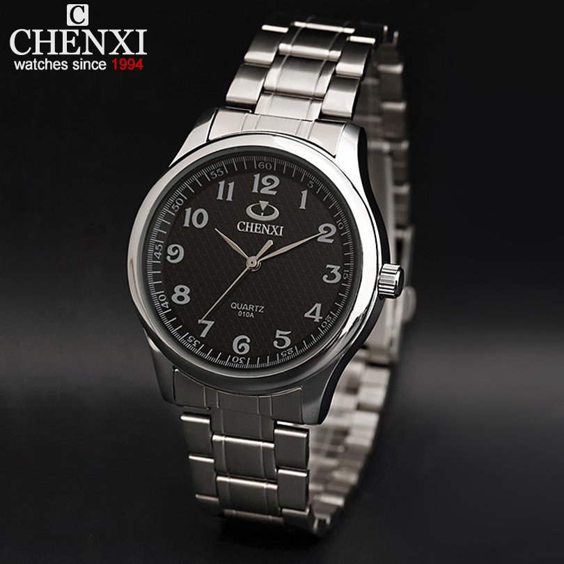 Đồng Hồ Nam Chống Nước Dây Thép Không Gỉ Kiểu Dáng Sang Trọng