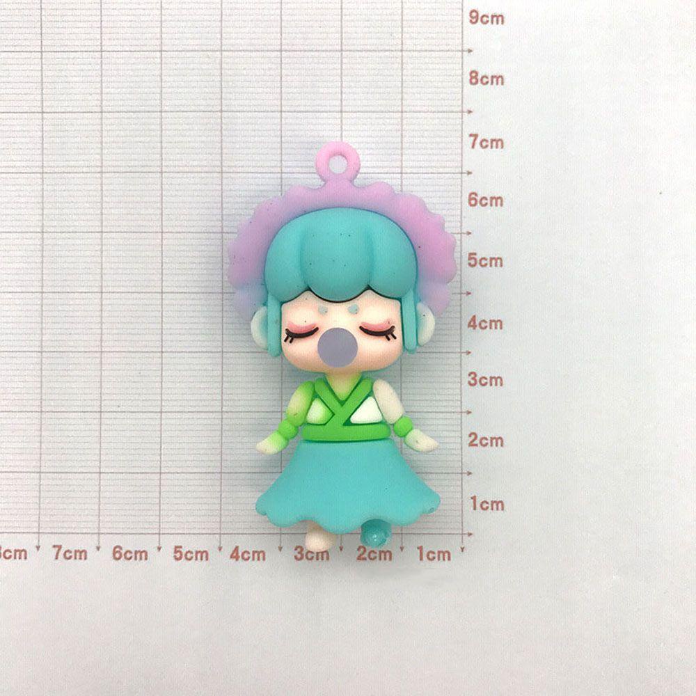 Móc Khóa PVC Hình Thiên Thần Và Hoa Hoạt Hình Thu Nhỏ