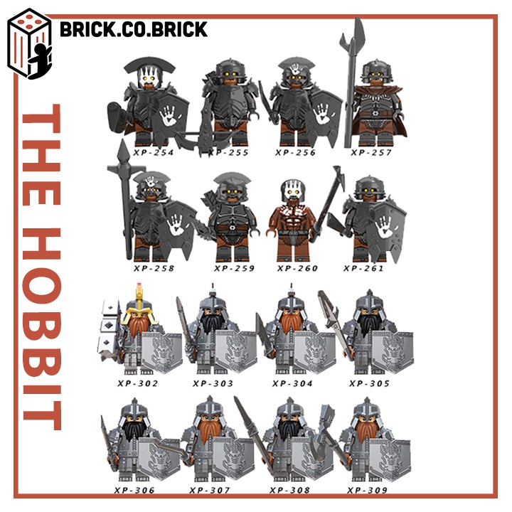 Full The Hobbit Lính Trung Cổ Lord Of The Rings Bộ Sưu Tập Đồ Chơi Lắp Ráp Minifigure Castle Chúa Tể Chiếc Nhẫn Kt1033