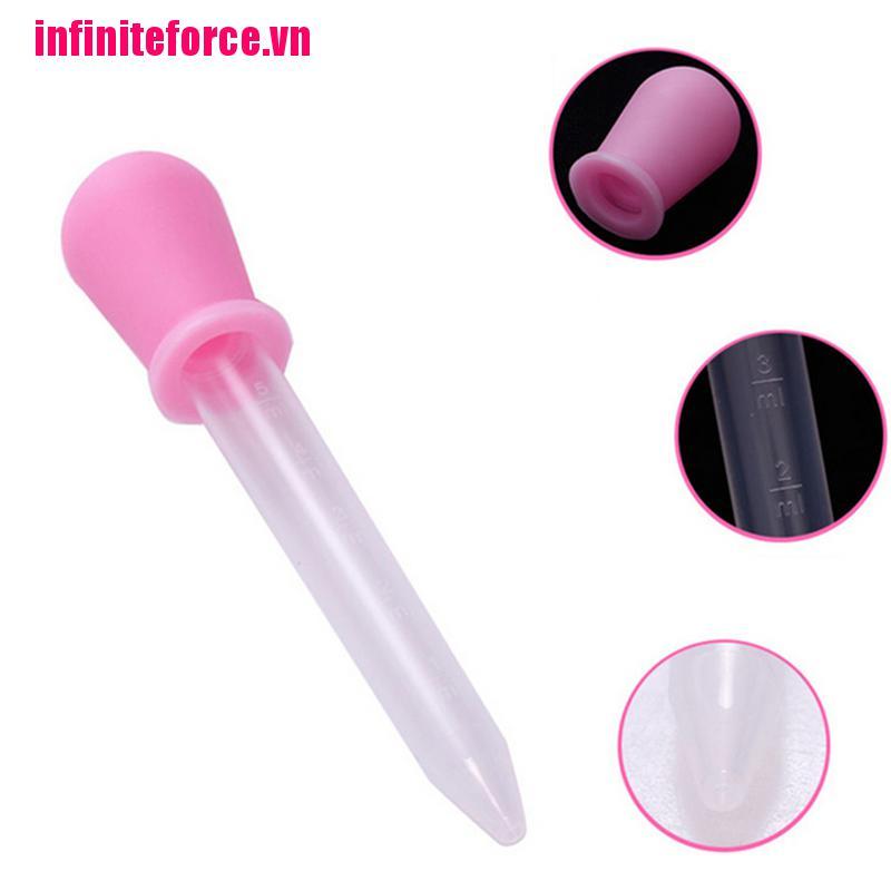 (Hàng Mới Về) Ống Nhỏ Giọt Nhựa Trong Suốt 5ml 2 Màu