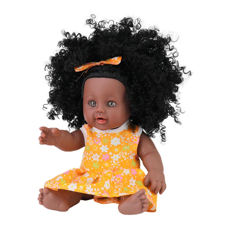 Giường Ngủ Màu Đen Hình Búp Bê Châu Phi Độc Đáo Cho Bé Gái