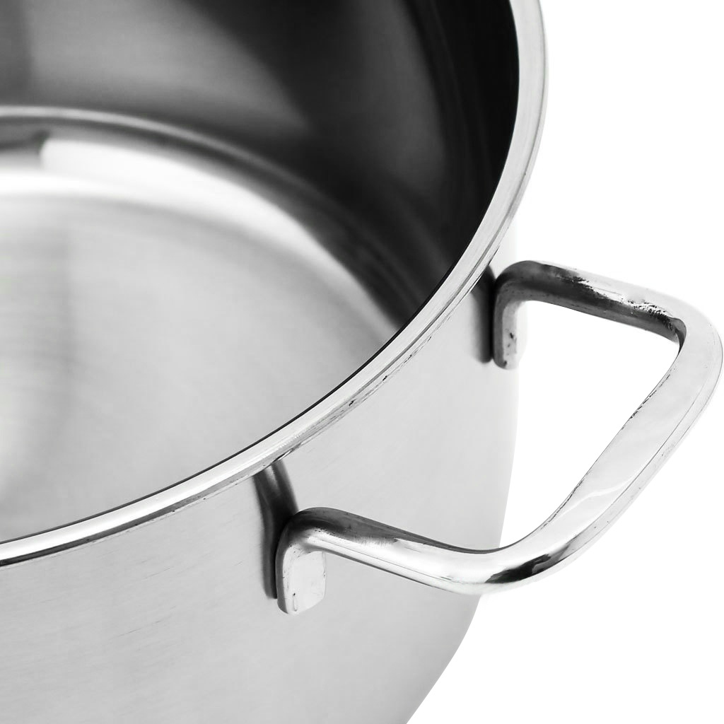 Nồi Inox 3 đáy Fivestar Five Star 20cm, 24cm, 26cm, 28cm nắp kính Đáy Từ