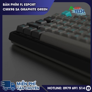 Bàn phím Cơ Gaming FLEsport CMK98 SA Graphite Green | Bàn Phím Cơ Không Dây Layout 98 | Bảo Hành Chính Hãng 12 Tháng
