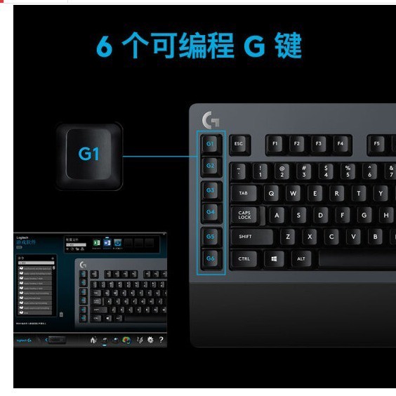 ♧Bàn phím cơ Logitech (G) G213 G413 G613 Bàn phím cơ chơi game bàn phím kích thước đầy đủ đèn nền RGB