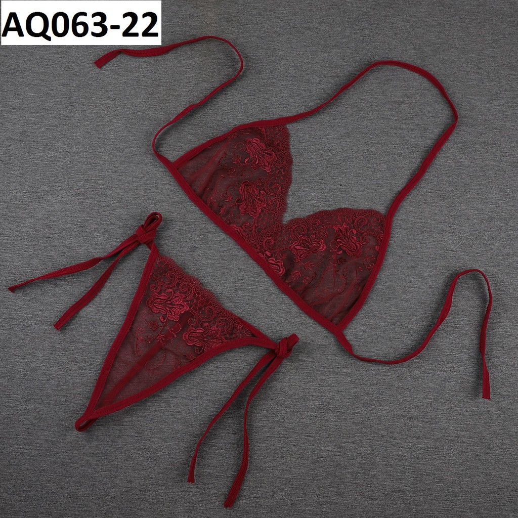 Đồ lót nữ lọt khe buộc dây - Bộ đồ lót nữ gợi cảm CM063-1 | BigBuy360 - bigbuy360.vn