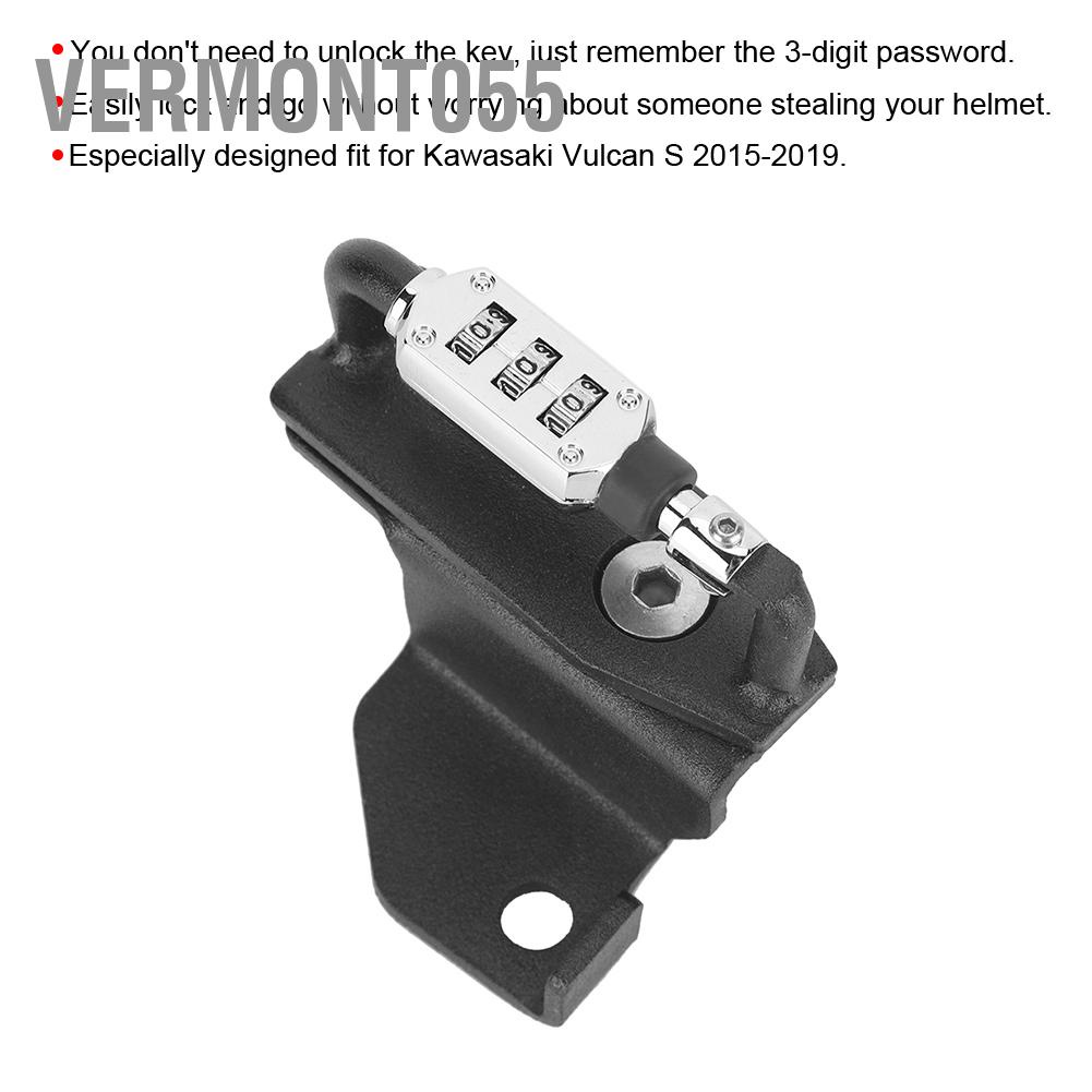 Có thể bán buôn Móc Khóa Mũ Bảo Hiểm Bằng Hợp Kim Nhôm Cho Xe Mô Tô Kawasaki Vulcan S 2015-2019 vermont055 Hàng giao ngay