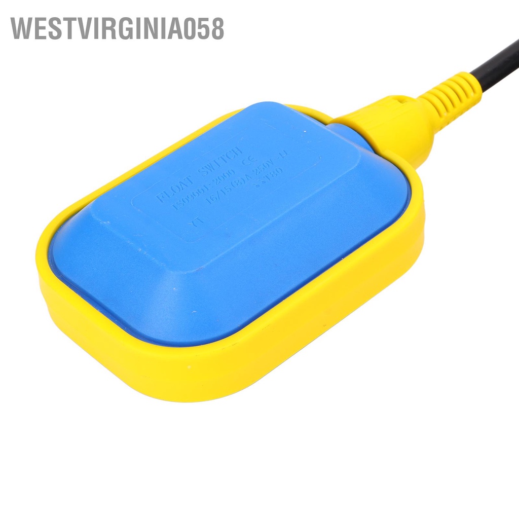 Westvirginia058 Công tắc nổi cáp Bộ điều khiển mức độ thoát nước lỏng cảm biến cho máy bơm bồn