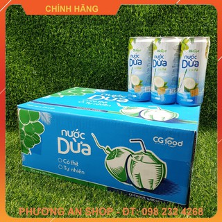 Nước dừa CG Food - Thùng 24 lon x 325ml