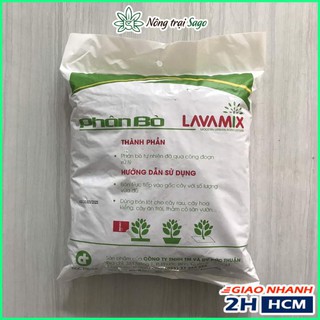 Phân Bò Hữu Cơ Đã Qua Xử Lý Không Mùi, Giàu Dinh Dưỡng, Làm Tơi Xốp Đất (gói 3 dm3) - Nông Trại Sago