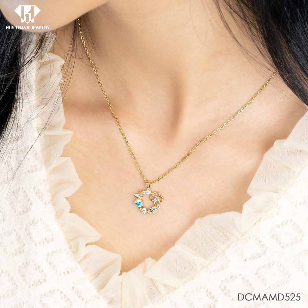 Mặt Dây Chuyền Vàng 14k Blossom MDMAMD525 Huy Thanh Jewelry